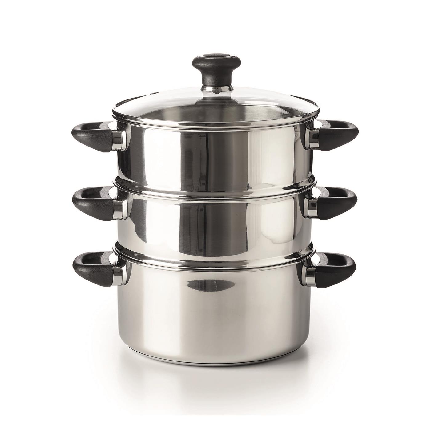 BEKA POLO Stomer met glazen deksel 24cm