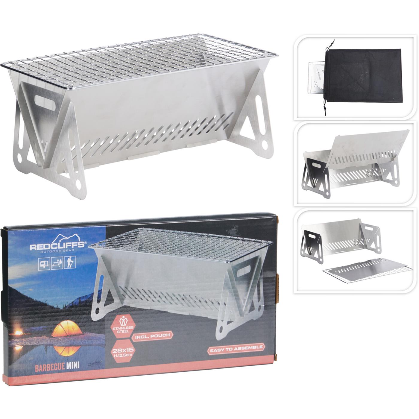 Bbq mini vouwbaar rvs