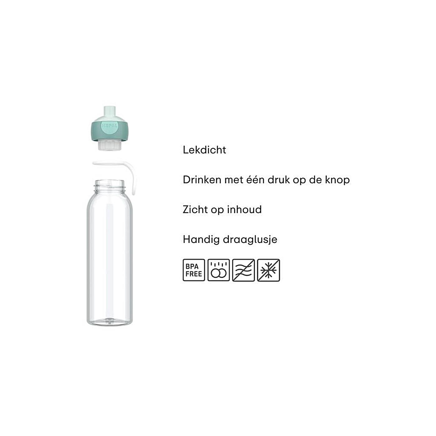 Mepal Waterfles pop-up 500ml cool pink
